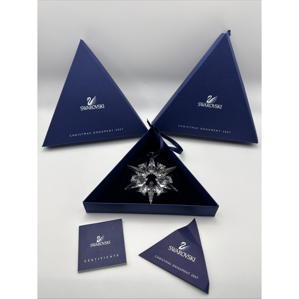 SWAROVSKI Crystal Annual 2007 Snowflake Christmas Ornament NEW IN BOX
